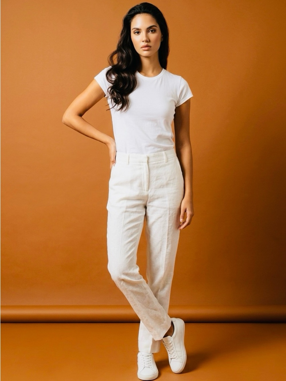 Linen Tailored Relaxed fit Pants